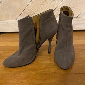 ALDO Gray Suede Ankle Booties